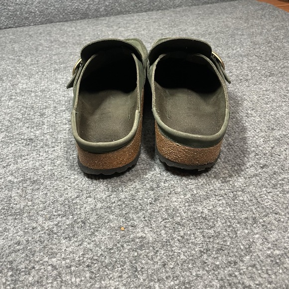 BirkenstockWomen's Buckley Suede Leather Clogs Green Slip On EU 41 Comfort Shoe - Picture 6 of 9